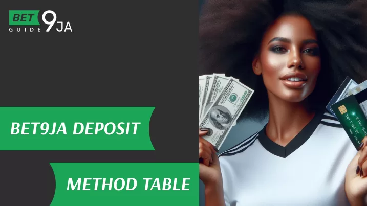 Bet9ja Sportsbook Deposit Method Table